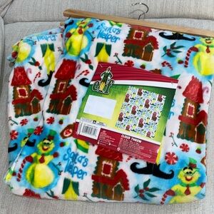 ELF Will Ferrel Christmas Holiday Snowman Santas Helper Cloud Blanket Throw
